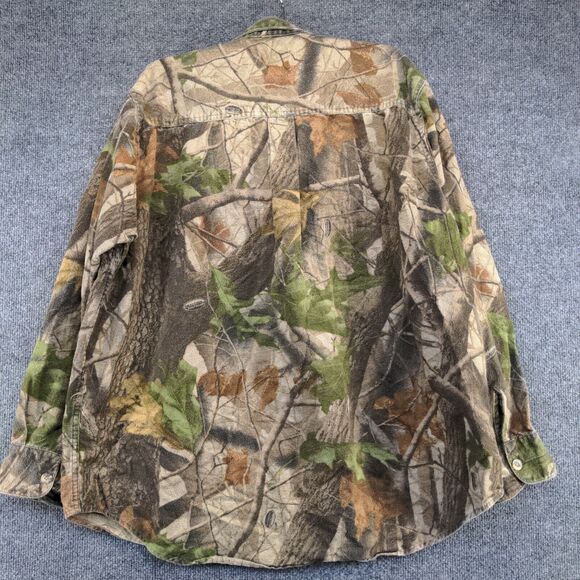 Wells Creek Men's Button-Up Hunting Shirt Camo XL Hardwood Greens Outdoor - Picture 5 of 11